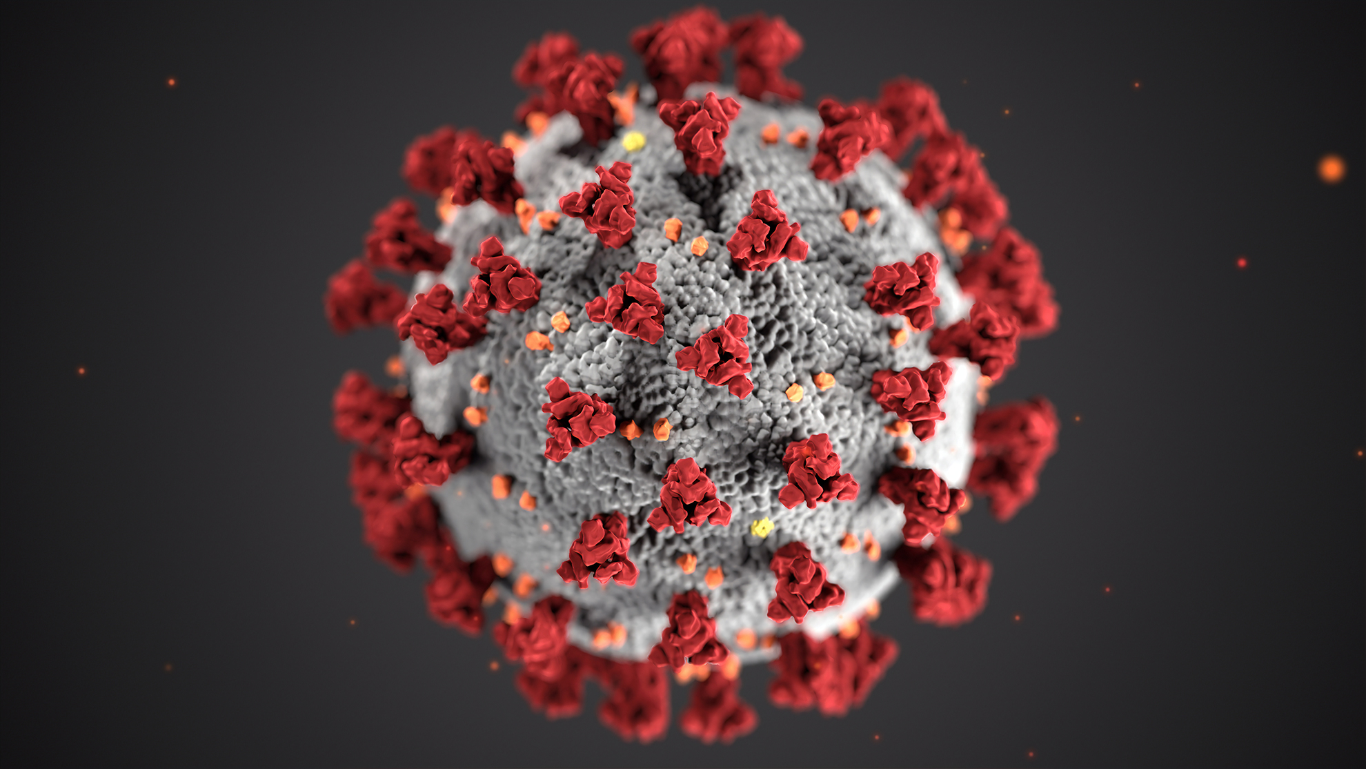 Illustration of a corona virus
